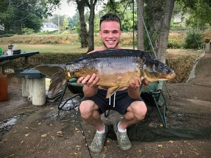 Carpe miroir de 8 kg à Chissay-en-Touraine, le 27/08/2019 à 18:10
