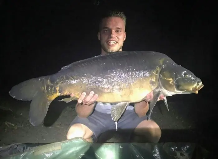 Carpe miroir de 15 kg à Chissay-en-Touraine, le 27/08/2019 à 21:30